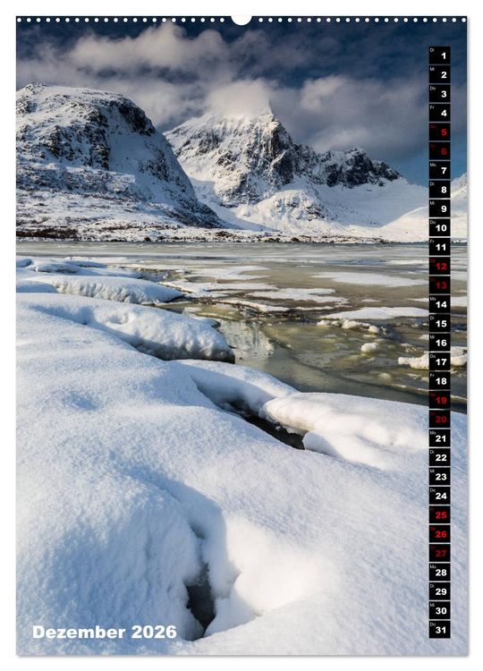Produktbild: Lofoten. Poetische Landschaften (hochwertiger Premium Wandkalender 2026 DIN A2 hoch), Kunstdruck in Hochglanz