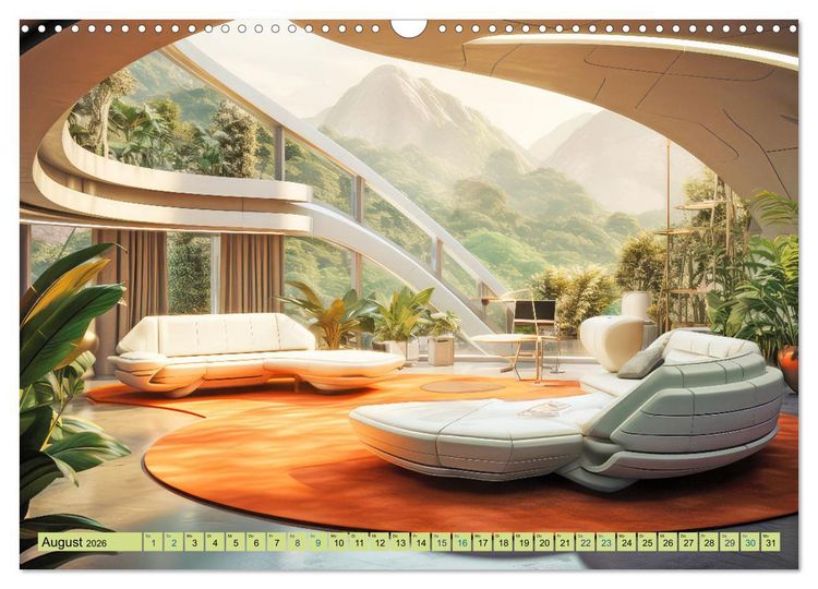Produktbild: Futuristische moderne Behausungen (Wandkalender 2026 DIN A3 quer), CALVENDO Monatskalender