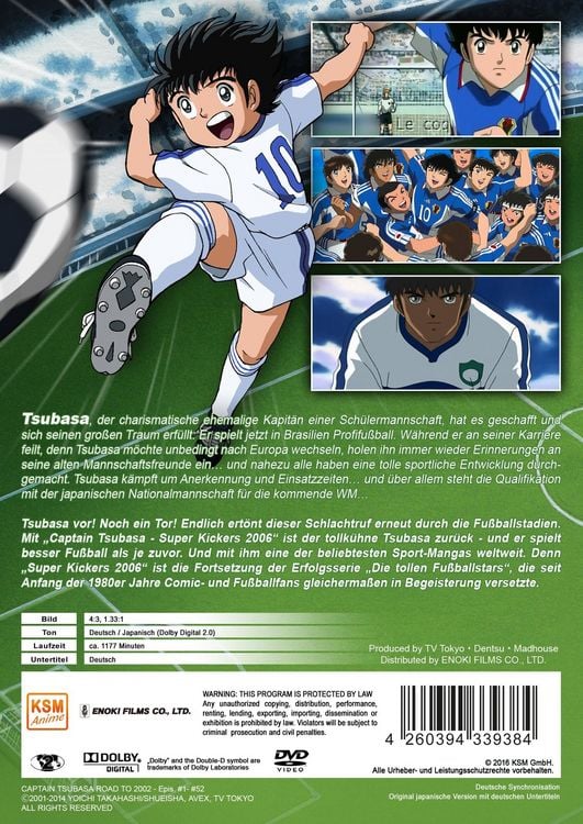 Produktbild: Captain Tsubasa - Super Kickers - Gesamtedition Folgen 1-52 [10 DVDs]