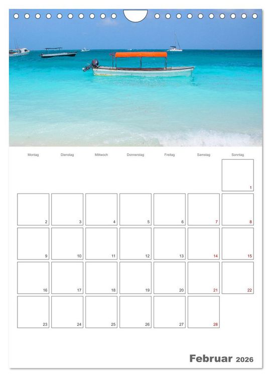 Produktbild: Sansibar - Traumreiseziel (Wandkalender 2026 DIN A4 hoch), CALVENDO Monatskalender