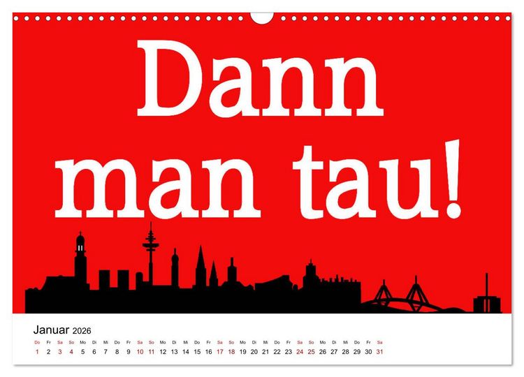 Produktbild: Hamburger Schnack (Wandkalender 2026 DIN A3 quer), CALVENDO Monatskalender