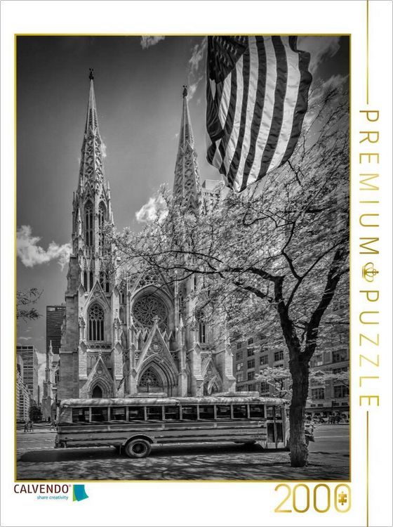 Produktbild: CALVENDO Puzzle NEW YORK CITY St. Patrick's Cathedral | 2000 Teile Lege-Gr&ouml;&szlig;e 90x67cm Foto-Puzzle f&uuml;r gl&uuml;ckliche Stunden