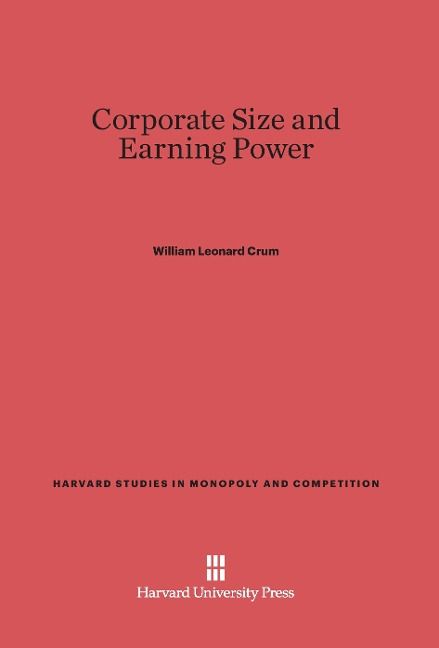 Produktbild: Corporate Size and Earning Power