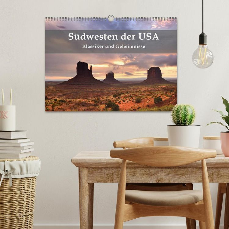 Produktbild: S&uuml;dwesten der USA - Klassiker und Geheimnisse (Wandkalender 2026 DIN A3 quer), CALVENDO Monatskalender