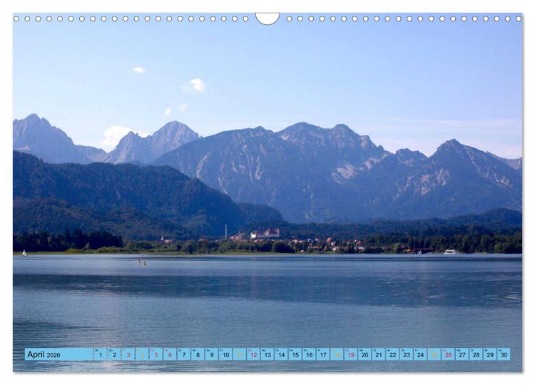 Produktbild: Sch&ouml;ner Forggensee (Wandkalender 2026 DIN A3 quer), CALVENDO Monatskalender