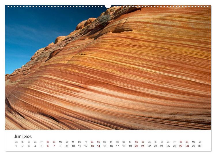 Produktbild: Paria Canyon - The Wave Naturwunder (Wandkalender 2026 DIN A2 quer), CALVENDO Monatskalender