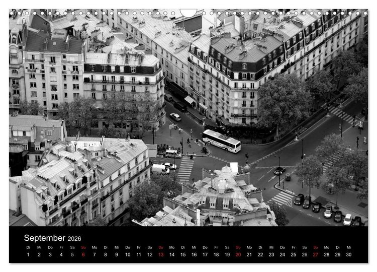 Produktbild: BLACK 'N WHITE (Wandkalender 2026 DIN A3 quer), CALVENDO Monatskalender