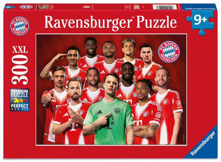 Produktbild: Kinderpuzzle 300 Teile - FC Bayern M&uuml;nchen Saison 2025/2026