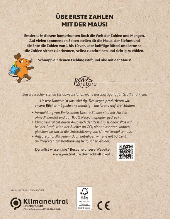 Produktbild: Erste Zahlen &uuml;ben mit der Maus. F&uuml;r Kinder ab 5 Jahren
