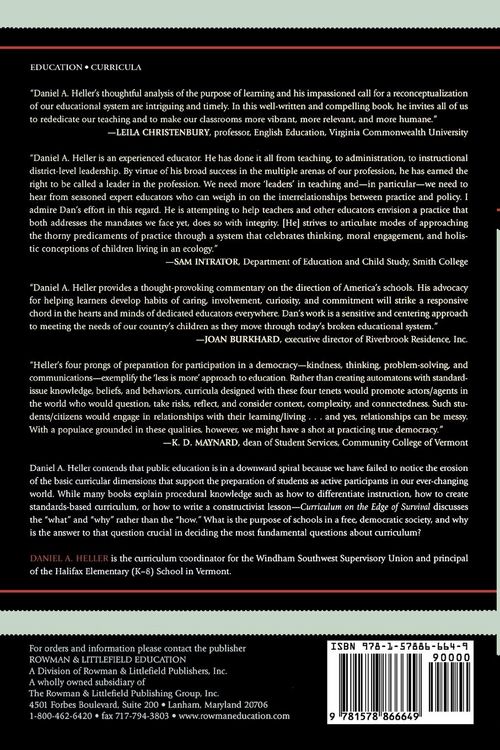 Produktbild: Curriculum on the Edge of Survival