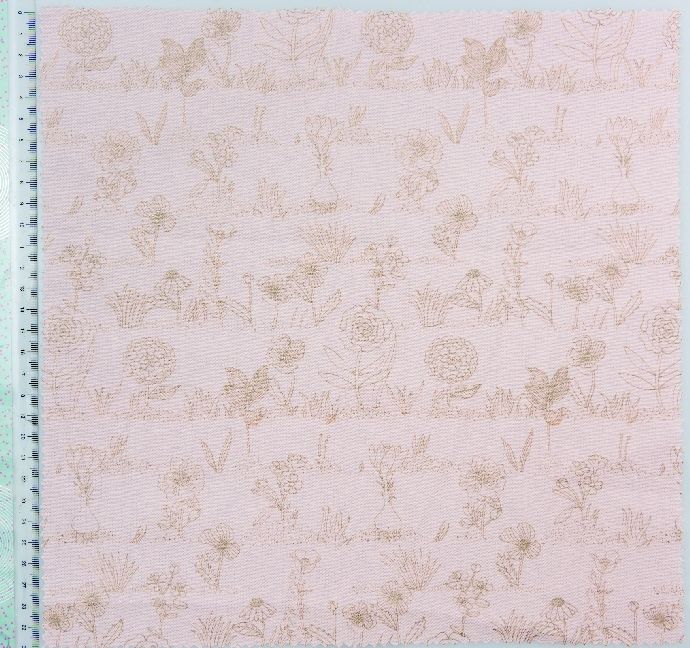 Produktbild: Stoff Puder, Pflanzen Metallic 50 x 140 cm