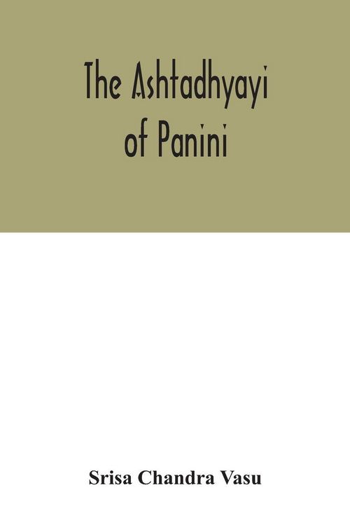 Produktbild: The Ashtadhyayi of Panini