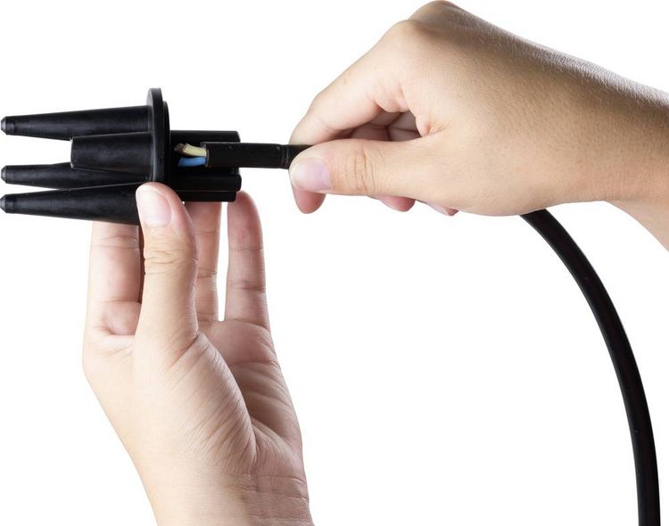 Produktbild: Heitronic 45604 Kabelmuffe Kabel-&Oslash;-Bereich: 6 - 14mm Inhalt: 1St.