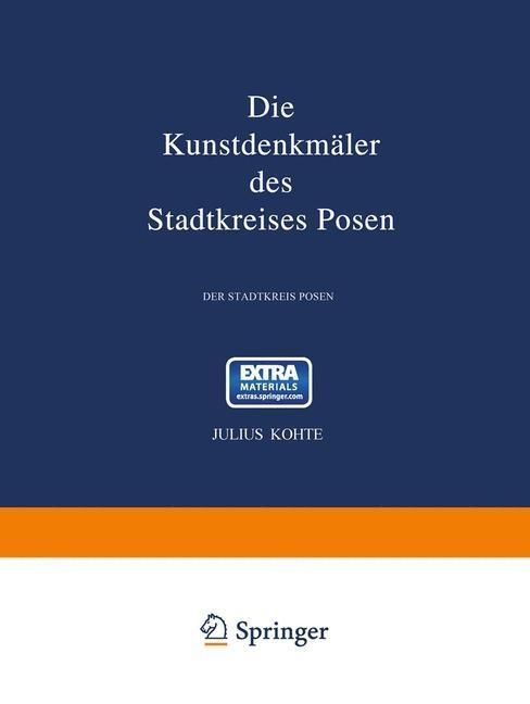 Produktbild: Die Kunstdenkm&auml;ler des Stadtkreises Posen