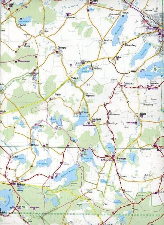 Produktbild: Radkarte Mecklenburgische Seen West (RK-MV05)