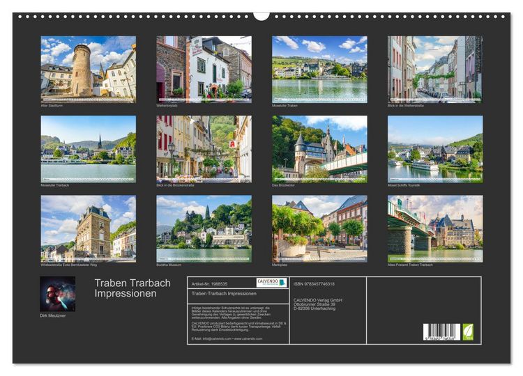 Produktbild: Traben Trarbach Impressionen (Wandkalender 2026 DIN A2 quer), CALVENDO Monatskalender