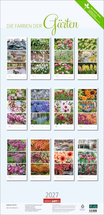 Produktbild: Die Farben der G&auml;rten Kalender 2027