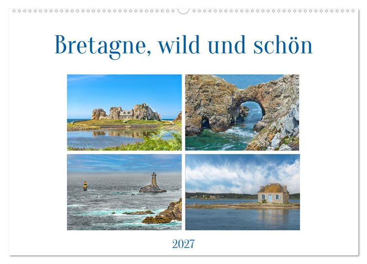 Produktbild: Bretagne, wild und sch&ouml;n (Wandkalender 2027 DIN A2 quer), CALVENDO Monatskalender