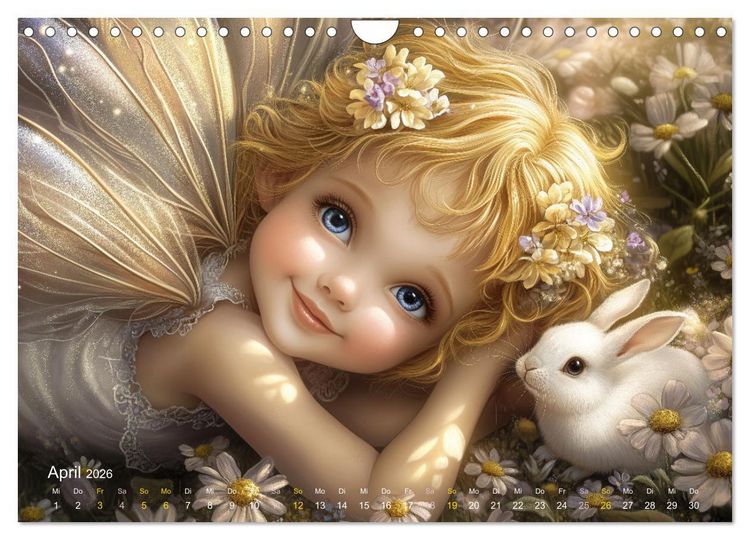 Produktbild: Feenstaub und Kinderlachen (Wandkalender 2026 DIN A4 quer), CALVENDO Monatskalender