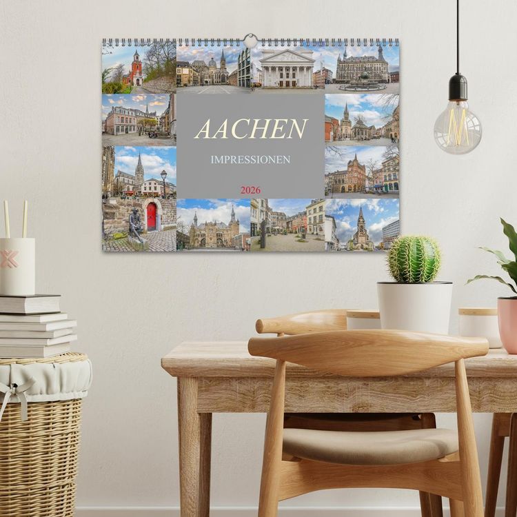 Produktbild: Aachen Impressionen (Wandkalender 2026 DIN A3 quer), CALVENDO Monatskalender