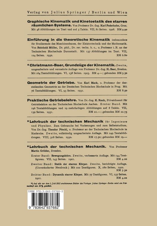 Produktbild: Graphische Kinematik und Kinetostatik