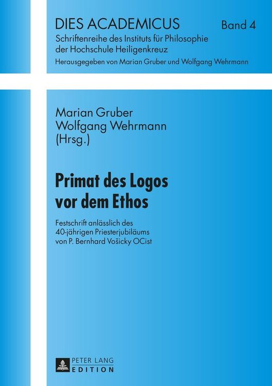 Produktbild: Primat des Logos vor dem Ethos