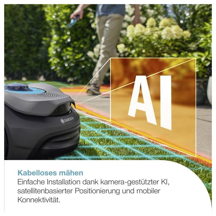 Produktbild: GARDENA 19941-20 M&auml;hroboter smart SILENO sense M&auml;hroboter Geeignet f&uuml;r Fl&auml;che max. 400m&sup2;
