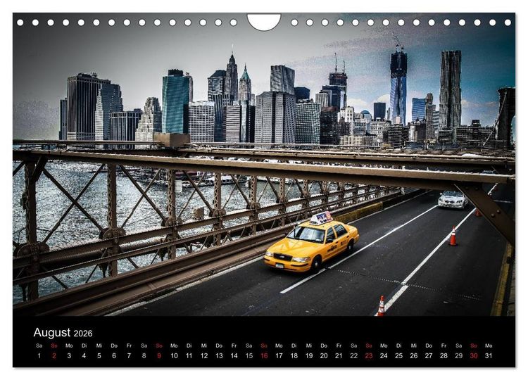 Produktbild: New York feeling (Wandkalender 2026 DIN A4 quer), CALVENDO Monatskalender
