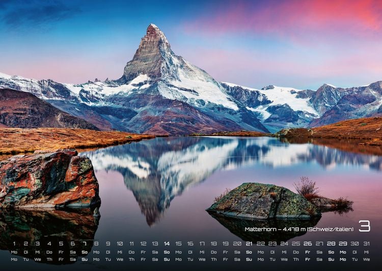 Produktbild: Die Alpen - dem Himmel so nah - 2027 - Kalender DIN A2