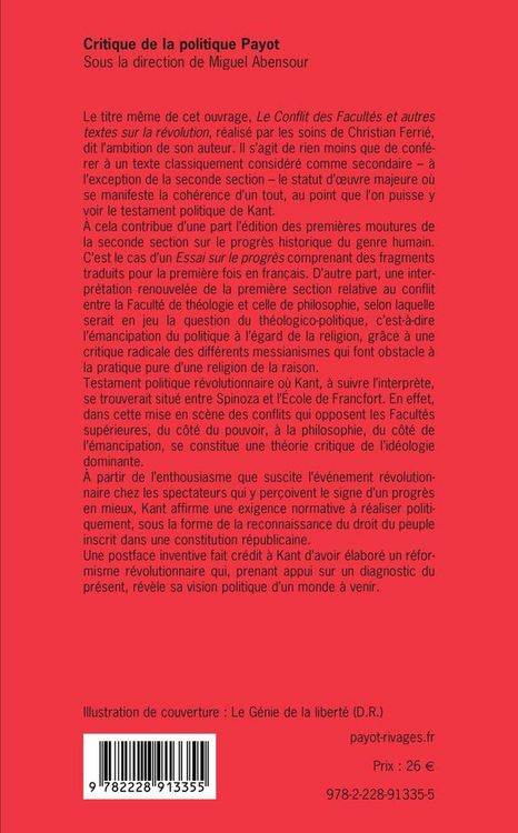 Produktbild: Le conflit des facult&eacute;s : et autres textes sur la r&eacute;volution