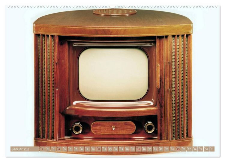 Produktbild: Fernseher der 1950er bis 70er Jahre: In die R&ouml;hre geguckt (hochwertiger Premium Wandkalender 2026 DIN A2 quer), Kunstdruck in Hochglanz
