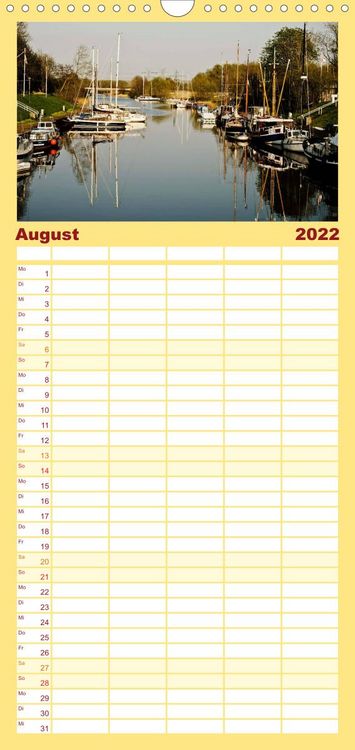 Produktbild: Wilhelmshaven - Familienplaner hoch (Wandkalender 2022 , 21 cm x 45 cm, hoch)