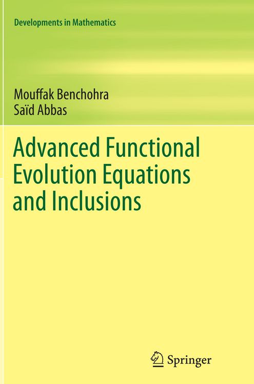 Produktbild: Advanced Functional Evolution Equations and Inclusions