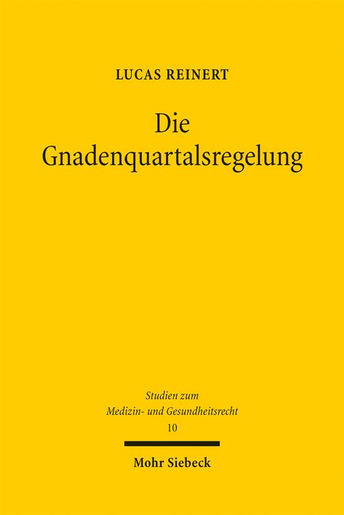 Produktbild: Reinert, L: Gnadenquartalsregelung