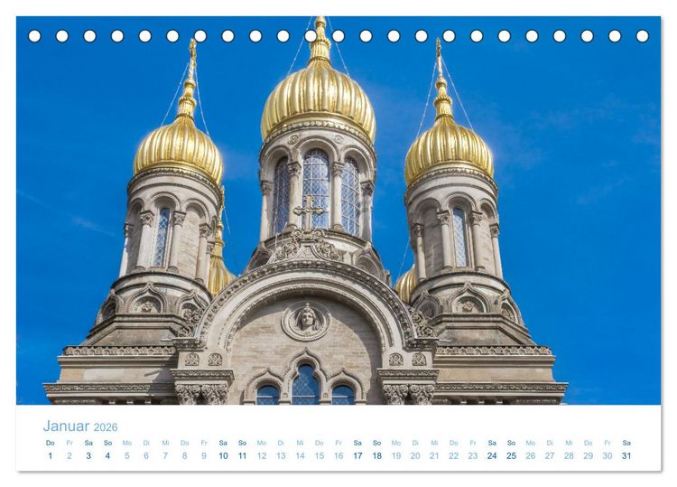 Produktbild: Daheim in Wiesbaden (Tischkalender 2026 DIN A5 quer), CALVENDO Monatskalender