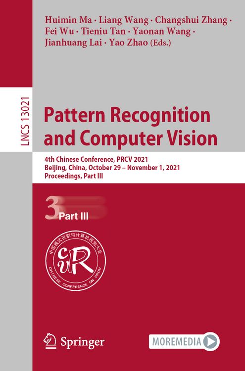 Produktbild: Pattern Recognition and Computer Vision
