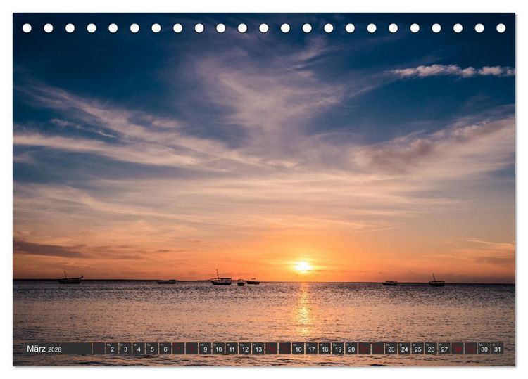 Produktbild: Karibu Sansibar (Tischkalender 2026 DIN A5 quer), CALVENDO Monatskalender