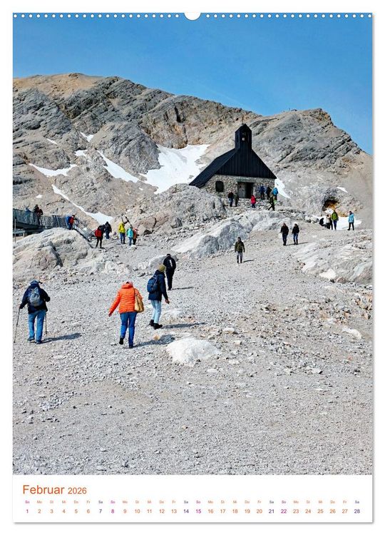 Produktbild: Gl&uuml;cksgef&uuml;hle auf dem Berg - Highlight Zugspitze (hochwertiger Premium Wandkalender 2026 DIN A2 hoch), Kunstdruck in Hochglanz