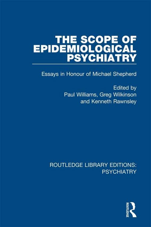 Produktbild: The Scope of Epidemiological Psychiatry