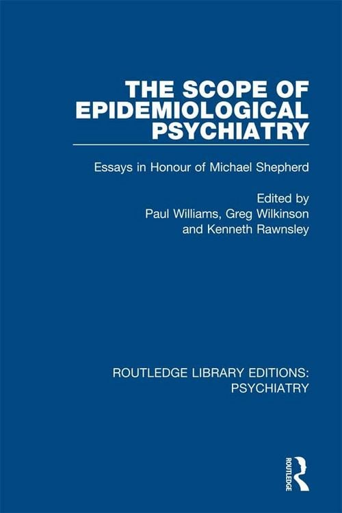 Produktbild: The Scope of Epidemiological Psychiatry