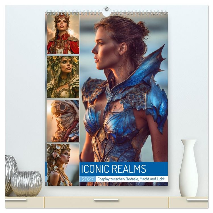 Produktbild: Iconic Realms (hochwertiger Premium Wandkalender 2027 DIN A2 hoch), Kunstdruck in Hochglanz