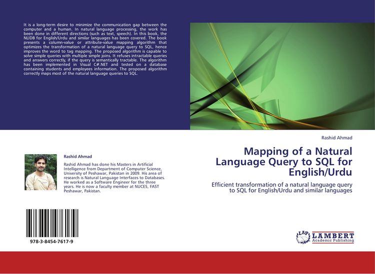 Produktbild: Mapping of a Natural Language Query to SQL for English/Urdu