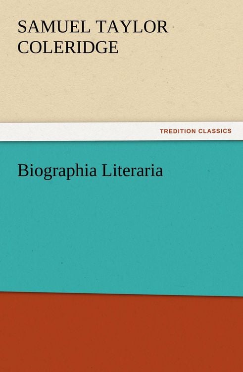 Produktbild: Biographia Literaria