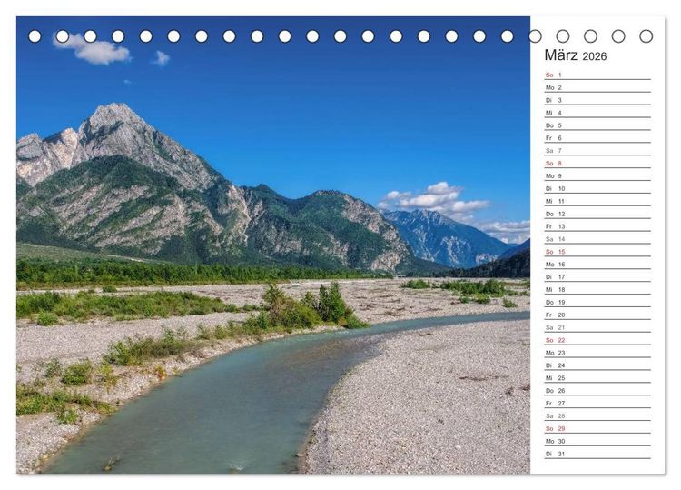 Produktbild: Friaul-Julisch Venetien - zwischen Alpen und Adria (Tischkalender 2026 DIN A5 quer), CALVENDO Monatskalender