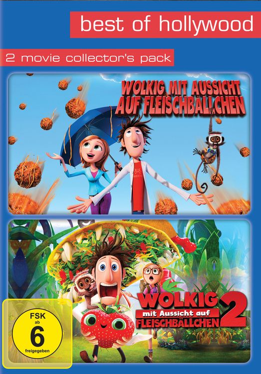 Produktbild: Wolkig mit Aussicht auf Fleischb&auml;llchen/Wolkig mit Aussicht auf Fleischb&auml;llchen2 - Best of Hollywood/2 Movie Collector's Pack [2 DVDs]