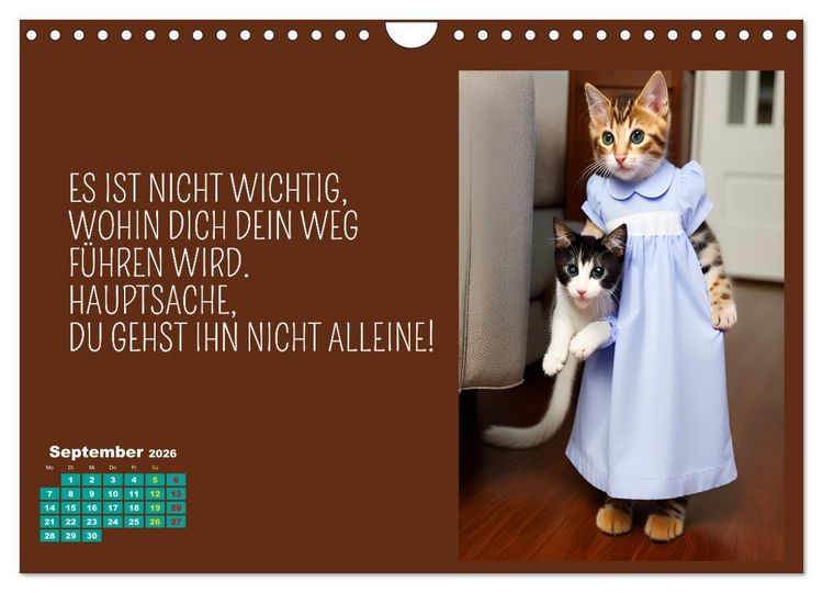 Produktbild: Tierisch motiviert (Wandkalender 2026 DIN A4 quer), CALVENDO Monatskalender