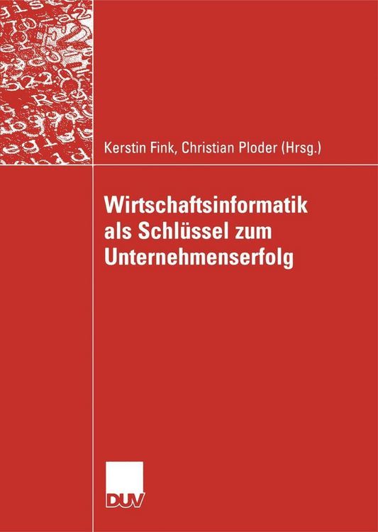 Produktbild: Wirtschaftsinformatik als Schl&uuml;ssel zum Unternehmenserfolg