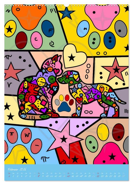 Produktbild: Willkommen in der Welt von Nico&acute;s Pop Art (hochwertiger Premium Wandkalender 2026 DIN A2 hoch), Kunstdruck in Hochglanz