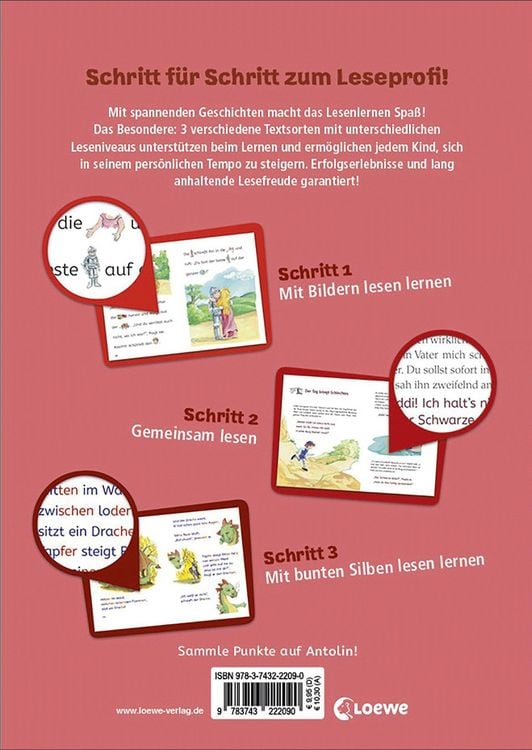 Produktbild: Lesenlernen in 3 Schritten - Die sch&ouml;nsten Rittergeschichten