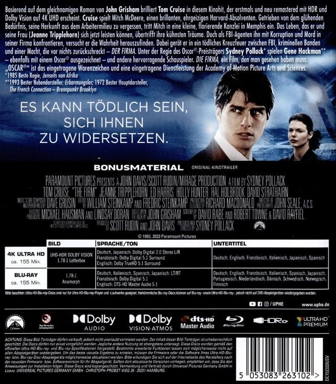 Produktbild: Die Firma (+ Blu-ray)